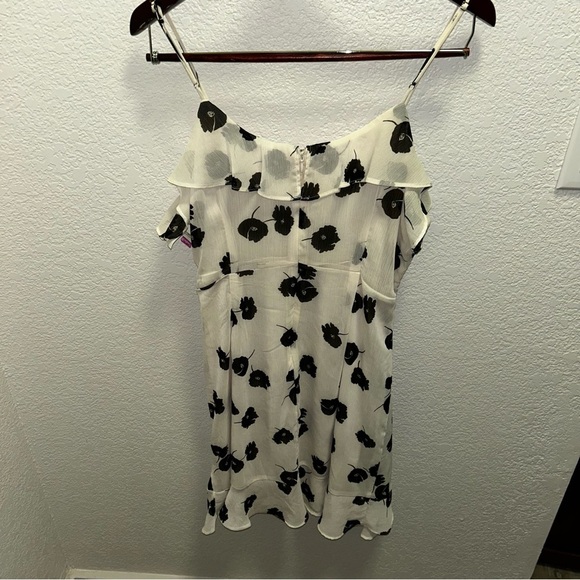 All in Favor Cream Ruched Ruffled Camisole Mini Dress - Picture 5 of 9